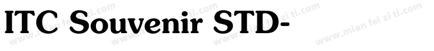 ITC Souvenir STD字体转换